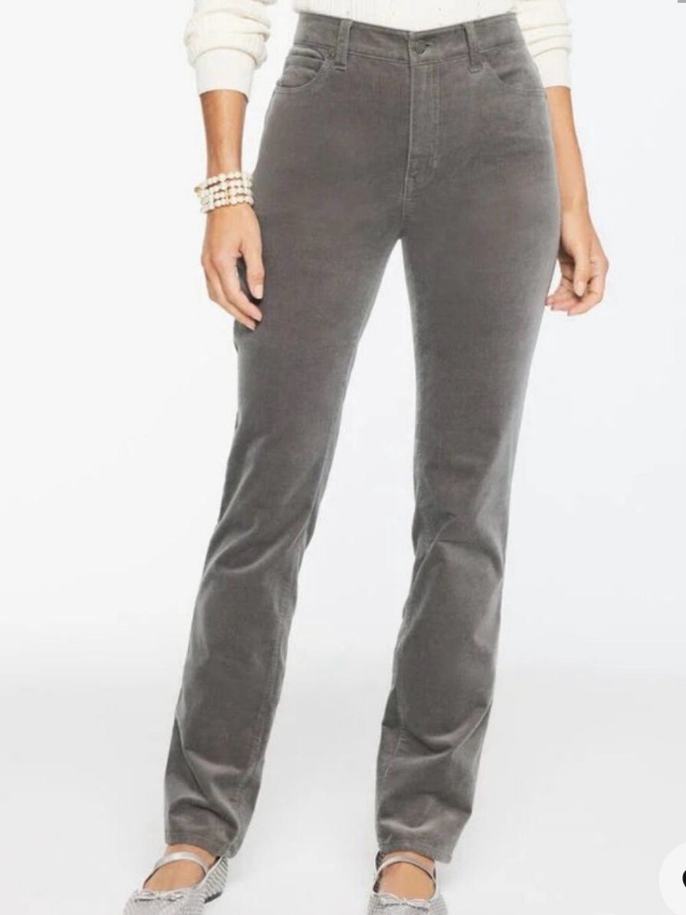 NWOT Talbots Straight-Leg Corduroy Pants in Stone Gray